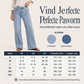 🆕 Nieuw Binnen ✨ Dames Wide Leg Jeans met Voornaad – Trendy Wijde Pijp Broek met Elegante Pasvorm & Comfortabele Stretch