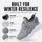 Warme, gebreide wintersneakers voor dames