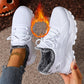 Warme, gebreide wintersneakers voor dames