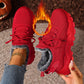Warme, gebreide wintersneakers voor dames