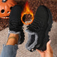 Warme, gebreide wintersneakers voor dames