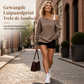 🐆 Nieuw & Trendy ✨ Dames Luipaardprint Off-Shoulder Sweatshirt – Losvallende Lange Mouwen Top met Comfortabele Katoenmix