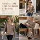 🐆 Nieuw & Trendy ✨ Dames Luipaardprint Off-Shoulder Sweatshirt – Losvallende Lange Mouwen Top met Comfortabele Katoenmix