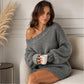 Gezellige off-shoulder trui jurk voor dames