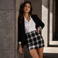 Elegante, klassieke geruite minirok voor dames