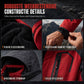 Warme winddikte winterjas met capuchon en fleecevoering voor koppels, outdoor, plus size