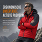Warme winddikte winterjas met capuchon en fleecevoering voor koppels, outdoor, plus size