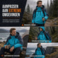 Warme winddikte winterjas met capuchon en fleecevoering voor koppels, outdoor, plus size