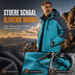 Warme winddikte winterjas met capuchon en fleecevoering voor koppels, outdoor, plus size