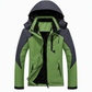 Warme winddikte winterjas met capuchon en fleecevoering voor koppels, outdoor, plus size