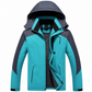 Warme winddikte winterjas met capuchon en fleecevoering voor koppels, outdoor, plus size