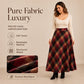 Elegante, lange geruite rok met hoge taille voor dames