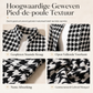Houndstooth colbert met open voorkant, splitstaande kraag en nauwsluitend ontwerp