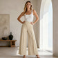 Casual damesbroek met hoge taille en wijde pijpen