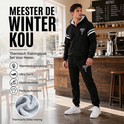 Heren Verdikte Capuchontrui & Broek Set