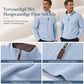 Heren sweater met kwartrits en opstaande kraag, katoenmix, lange mouwen