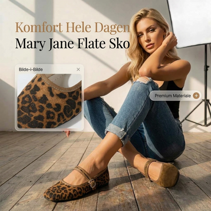 Comfortabele balletschoenen van suède PU-leer met een riempje
