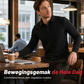Heren sweatshirt met textuur, lange mouwen en lichtgewicht