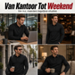 Heren sweatshirt met textuur, lange mouwen en lichtgewicht