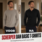 Heren sweatshirt met textuur, lange mouwen en lichtgewicht