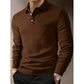 Heren sweatshirt met textuur, lange mouwen en lichtgewicht