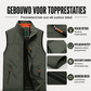 Heren casual outdoor bodywarmer met opstaande kraag