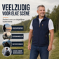 Heren casual outdoor bodywarmer met opstaande kraag