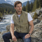 Heren casual outdoor bodywarmer met opstaande kraag