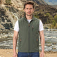 Heren casual outdoor bodywarmer met opstaande kraag