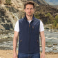 Heren casual outdoor bodywarmer met opstaande kraag