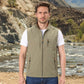 Heren casual outdoor bodywarmer met opstaande kraag