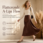 🌸 Nieuwe Collectie ✨ Dames Hooggetailleerde Plissé Rok met Stippenprint – Elegante Midi Rok met Comfortabele Pasvorm & Vrouwelijke Look