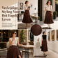 🌸 Nieuwe Collectie ✨ Dames Hooggetailleerde Plissé Rok met Stippenprint – Elegante Midi Rok met Comfortabele Pasvorm & Vrouwelijke Look