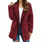 Casuele capuchonvest van pluche voor dames