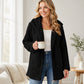 Casuele capuchonvest van pluche voor dames