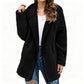 Casuele capuchonvest van pluche voor dames