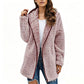 Casuele capuchonvest van pluche voor dames