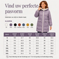 Dames middellange capuchon pufferjas