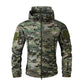 Heren outdoor camouflage jack met capuchon