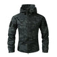 Heren outdoor camouflage jack met capuchon