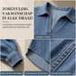 Casual loszittende denim V-hals pullover voor dames met vleermuismouwen en asymmetrische zoom