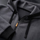 Warme hoodiejack met rits