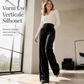 Hoge taille casual gedrapeerde wijde pijpen broek voor dames