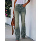 Casual high-waist flare jeans voor dames