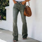 Casual high-waist flare jeans voor dames