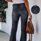 Casual high-waist flare jeans voor dames
