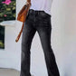 Casual high-waist flare jeans voor dames