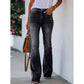 Casual high-waist flare jeans voor dames