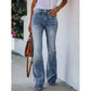 Casual high-waist flare jeans voor dames