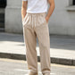 Ontspannen rechte corduroy broek voor heren